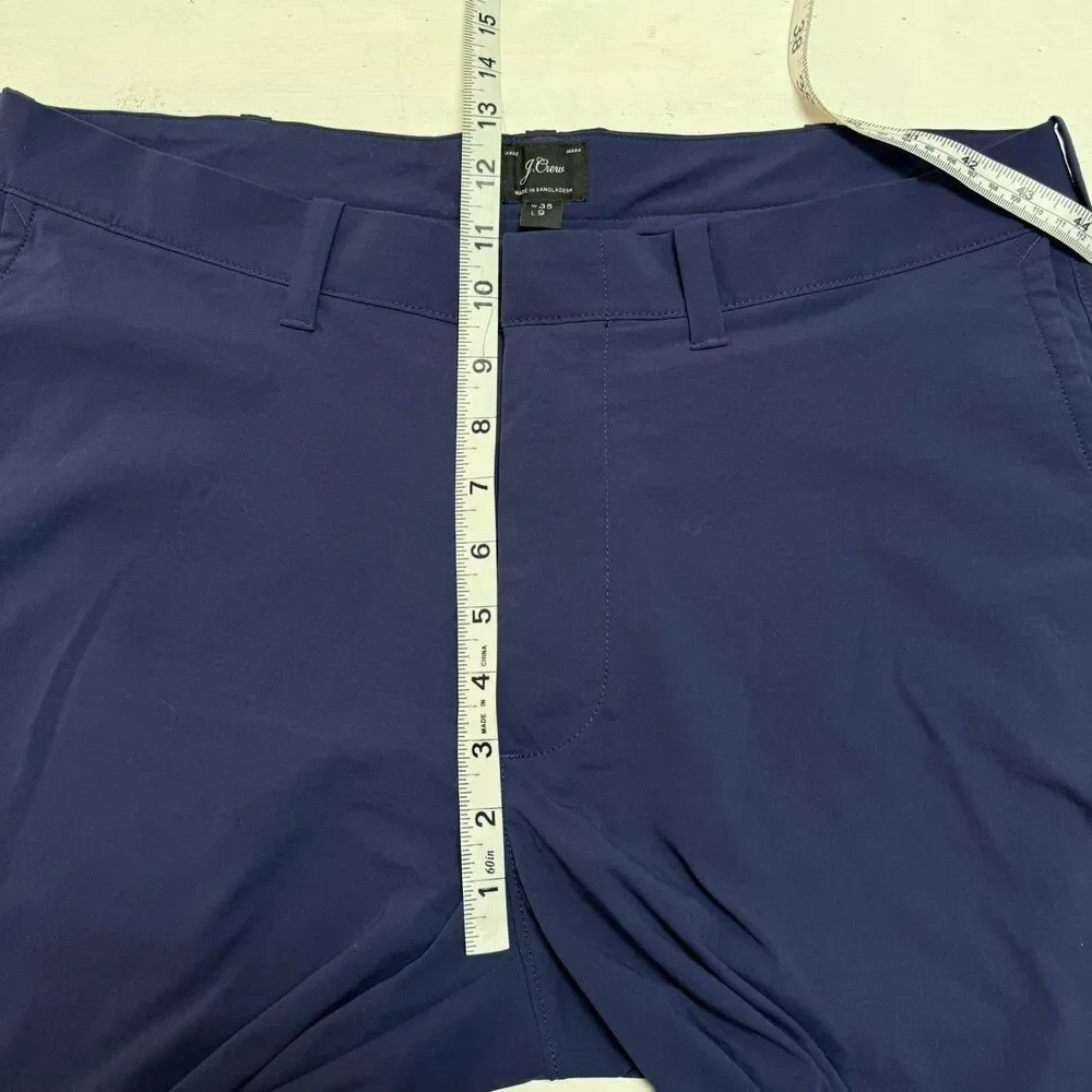 J Crew Mens Tech Golf Shorts 35 Navy Blue 9